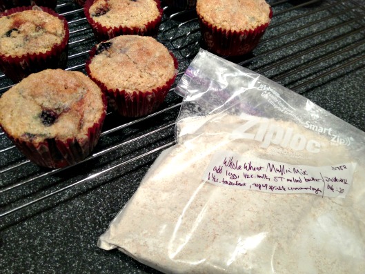 Whole wheat blueberry muffins!